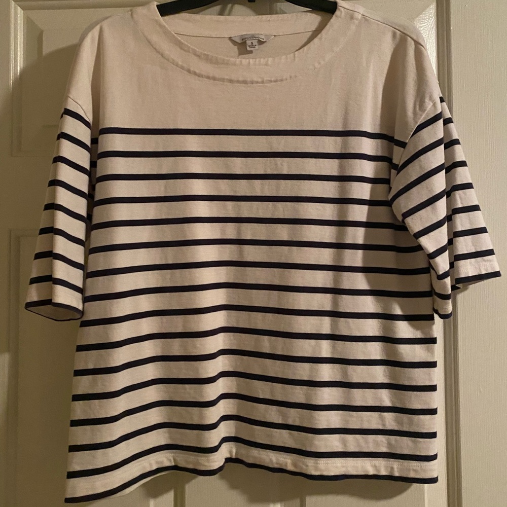 Signature Sailor Stripe Boxy Tee by L.L. Bean